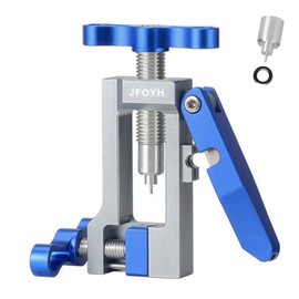 JFOYH 2IN1 Bike Tools Bicycle Hydraulic Disc Brake Needle Driver Insertion and Mineral Hose Cutting Tools Compatible with BH90/BH59/Avid/MAGURA/Banjo, 6061 Aluminum Alloy