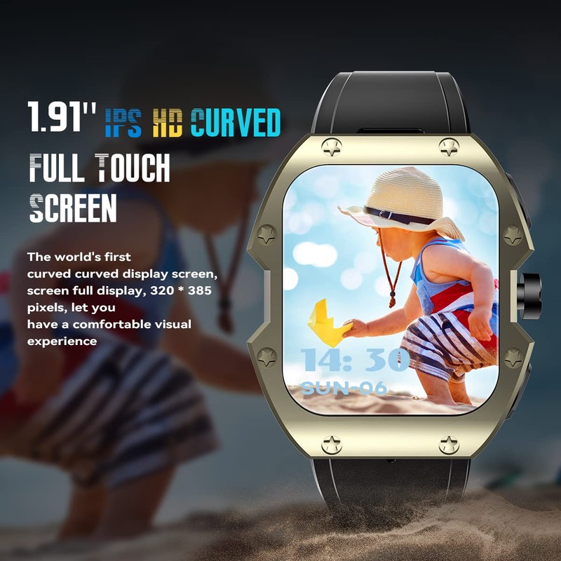 Rogbid Mille Relojes Inteligentes para Hombre (Hacer y Responder Llamada)