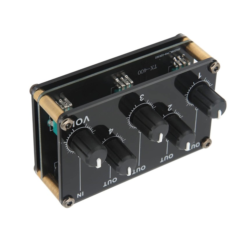 Agatige Mini Stereo Audio Mixer, Portable High Sensitivity Low Noise