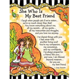Miniature Easel Print with Magnet: She Who is My Best Friend, 3.6" x 4.9"