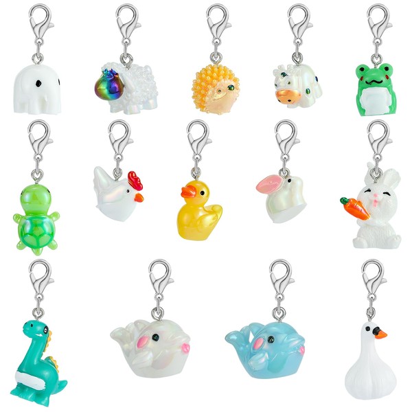 BEEFLYING 16 Style Animal Stitch Marker Charm for Crocheting and