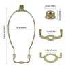Lamp Shade Harp Holder Adapter kit, Detachable Harp Bracket Lamp