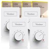 4 Pcs 120 V Only 4-Wire Manual Electric Baseboard Heater