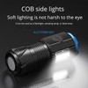 MODOAO Flashlight 3 LED Ultra Strong Light COB LED Flashlight