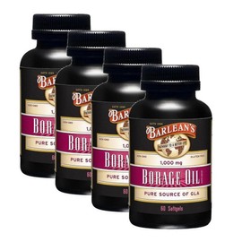 Barleans Borage Oil Softgels Softgels Barleans Borage Oil, 4 units, 60 tablets / 발린스 보리지 오일 소프트젤 소프트젤 Barleans Borage Oil, 4개, 60정