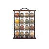 Orii 16 Jar Acacia Wood & Metal Wire Spice Rack