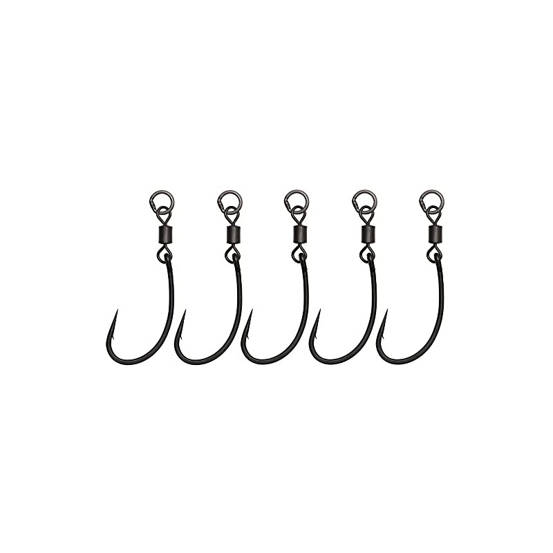 Prologic Swivel Hook CS - 5 Carp Hooks, Size: 4
