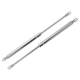 Motoforti 15inch/380mm 60lb/267N/27kg Stainless Steel Lift Support Struts Metal End Fitting Gas Spring for Boat Marine Hatch Cover Storage Lid Toolbox Cover 2 Pcs
