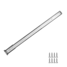 LONTAN 1 Pcs Center Mount Drawer Slides Bottom Mount for Cabinet and Dresser 18 Inch Heavy Duty Drawer Rails 12.35" Extension Glide Track