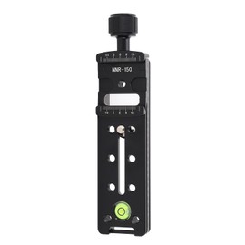Rail Nodal Slide, Quick Release Plate with Bubble Level, Arca Clamp, 1/4in Thread, for Panoramic & Macro Photography