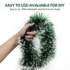 CHUQI Gorgeoustinsel 50 Ft Dark Green Tinsel Garland Christmas Foil