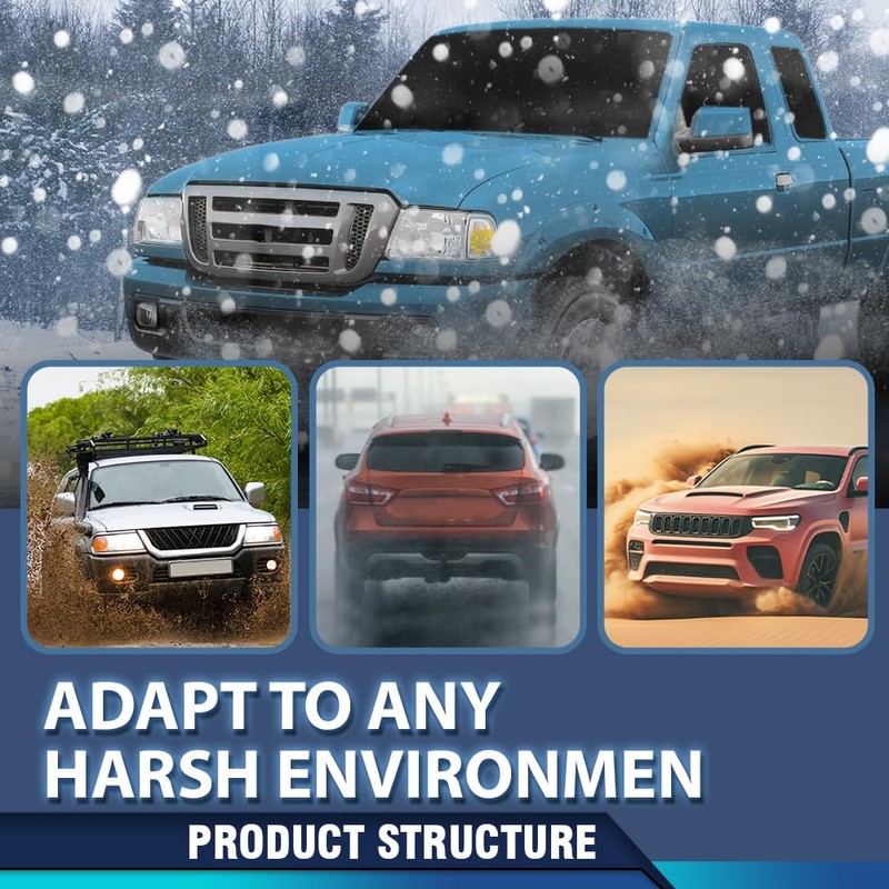 PIT66 Rocker Panel Cover Kit Compatible with Ford Ranger Extended