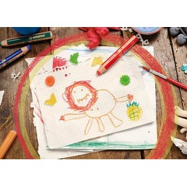 STABILO - portafolios 3 en 1 de 6 unidades, varios colores y sacapuntas