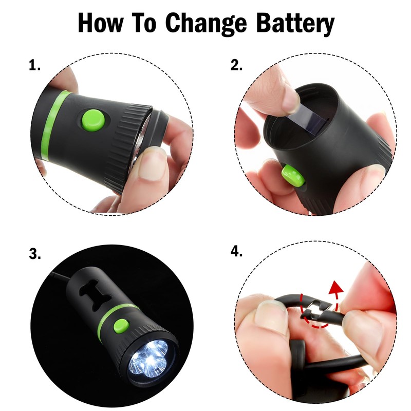 Mudder 2 Pack Dog Poop Bag Dispenser with Built-in LED