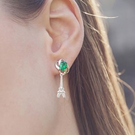 Milisten 60 Pcs Eiffel Tower Pendant Charm Vintage Metal Building Dangle Charms for DIY Jewelry Keyrchain Necklace Bracelet Accessories (Random Color)