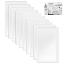 10 Pcs Fresnel Lens, Magnifying Sheet for Reading, 3 X 2 Inch Portable Pocket Page Magnifier Sheets, Book Full Page Magnifier Sheet for Reading Newspapers, Maps, Magazines, Books