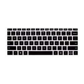 MMDW Keyboard Cover for 12.4" Surface Laptop Go 2 14" 2022 & Surface Laptop Go 2021 2020 with Touchscreen Keyboard Skin (Black)
