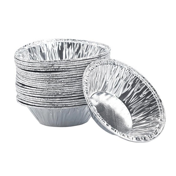 250Pcs Disposable Baking Cups Silver Foil Cupcake Liners Muffin Baking