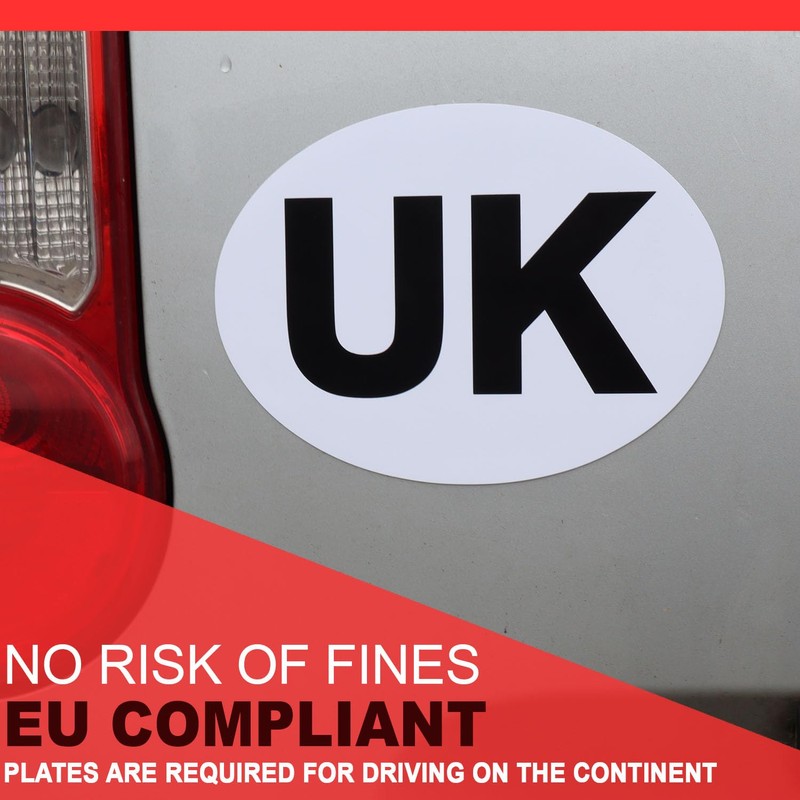 Magnetic UK Car Stickers for Europe - Easy to Attach