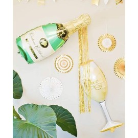 Party Park Champagne Bottle Giant Balloons Wedding Party Decor Decoration Birthday Celebration Size Approximately/98 cm X/48.5 cm