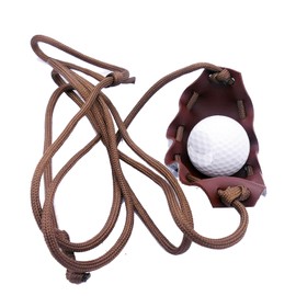 Handmade Leather Throwing Sling Old-Fashioned Slingshot Rock Sling Riprap
