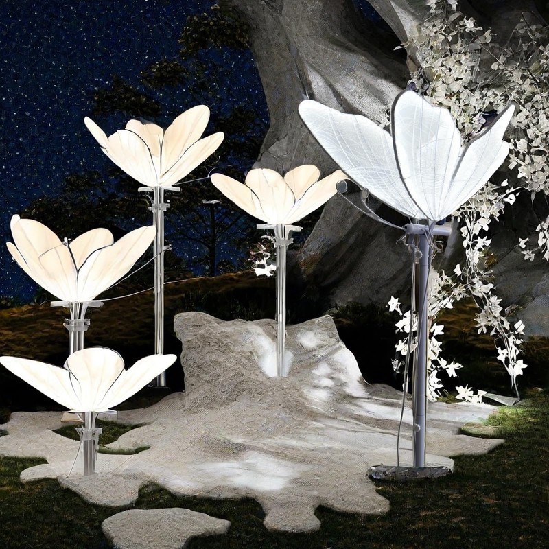 Wedding Butterfly Floor Lamp-Creative Butterfly Ceiling Lights Decoration, 23.6Inch Adjustable
