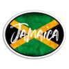 2 x 10cm Jamaica Flag Vinyl Stickers - Fun Travel