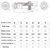 DIYhz GX12 3 Pins Panel Metal Mount Circular Metal Aviation