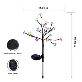 EpicGadget Solar Flower Fairy Light, Warm White Stainless Steel Solar Path Lights for Outdoor Landscape Lighting, Lawn, Patio, Yard, Walkway, Driveway, Garden (Warm White) (2 Pieces)