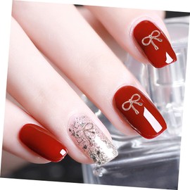 Minkissy 1bag Bowknot Nail Charms Metal Butterfly Nail Art Decorations for Diy Manicure Supplies Easy to Apply Jewelry for Women Girls Hard Texture for Salon Use