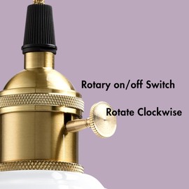 JEENKAE Industrial Modern Wall Sconce Light On-Off Switch E26 Based Light Fixture Wall Mounted with Umbrella Shade for Bathroom Hallway Powder Room Kitchen Mirror, White