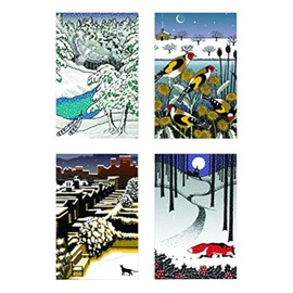 Museums & Galleries (MUT38) Snowy Night Tent Boxed Christmas Cards