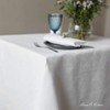 Linen & Cotton Jacquard Damask Tablecloth Table Linen Waverly -