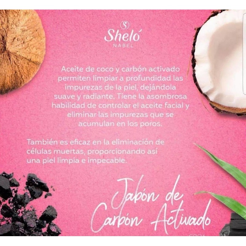 Sheló Nabel Kit Limpieza Facial Mascarillas Faciales Shelo Carbon Activa