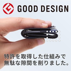 Abrasas Small Wallet, Men's, Women's, Wallet, Made in Japan, Genuine Leather, gray (dark gray)