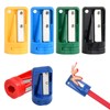 Pack of 6 Carpenters Pencil Sharpeners, 5.5 x 2.8 cm