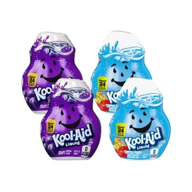 Kool Aid Flavor Variation (1.62 Fl Oz (Pack of 4), Tropical Punch + Grape)