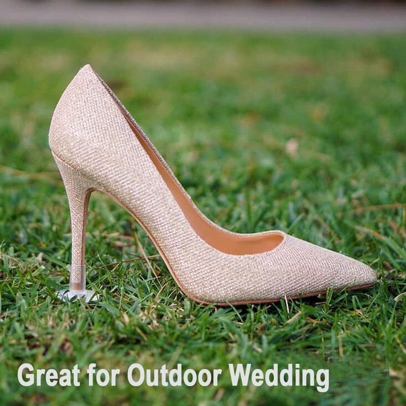 High Heel Protectors for Shoes On Grass, 30 Pairs Clear