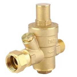 Pressure Reducing Valve, DN15 1/2inch Brass Water Pressure Reducing Valve 1/2" Adjustable Water Control Pressure Regulator Valve Thread