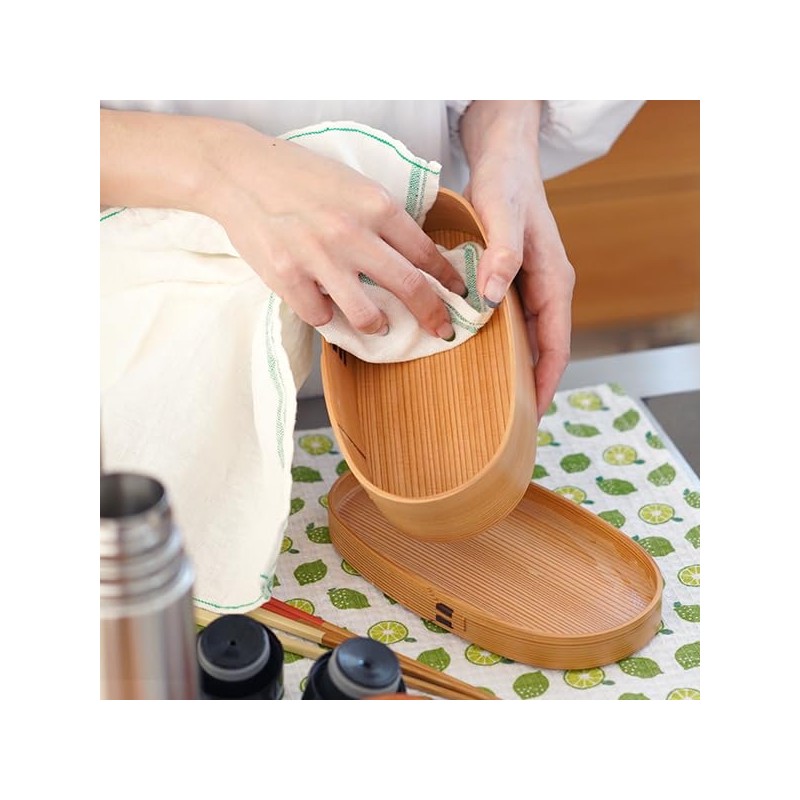 Kurikyu Handmade Oyane Bentwappa Lunch Box (Small Shape, Slim)