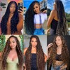 99J Burgundy Human Braiding Hair For Boho Braids 100g Deep
