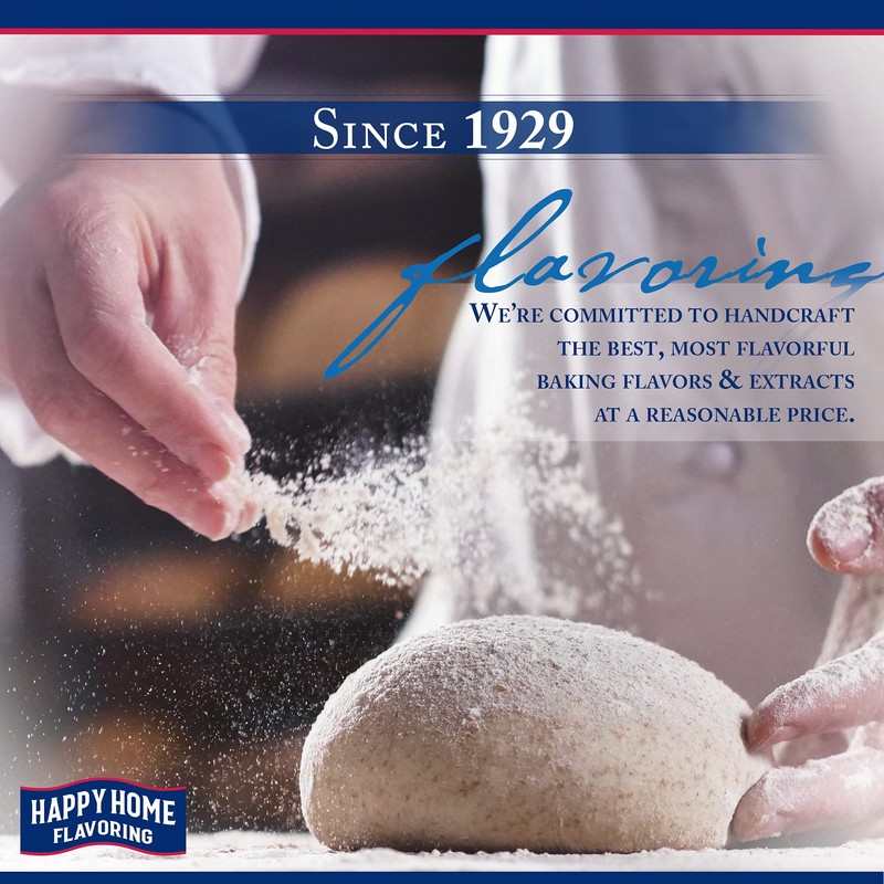 Happy Home Clear Imitation Vanilla Flavoring, Non-Alcoholic, Certified Kosher, 7