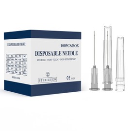 27 Gauge 1.5 Inch Needle, Individually Wrapped, 100 PCS Luer Lock Needles Industrial Dispensing Accessories(27G 1.5-Inch)