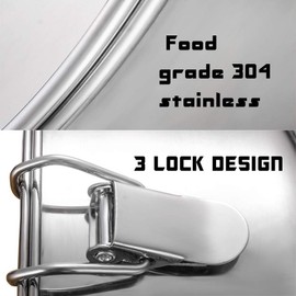 Molde de flan con tapa, sartén de acero inoxidable para olla instantánea de 6 cuartos