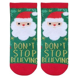 Stephen Joseph Unisex-Kid's Crew Socks, Santa, Medium