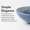 Arora FAIT Round Stoneware 16pc Double Bowl Dinnerware Set for