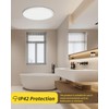 1Pack 20 Inch Remote Control Dimmable Large LED Flush Mount