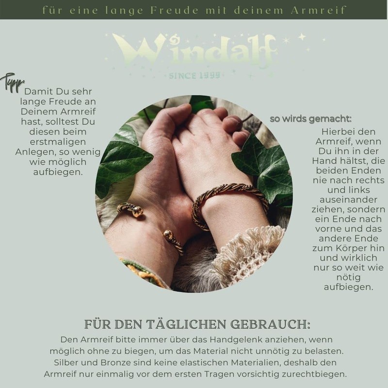 Windalf Vintage Vikings Thora bangle, diameter 5.7 cm, Bohemia dragon