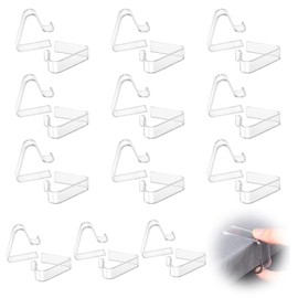 Pack of 24 Plastic Tablecloth Clips, Picnic Tablecloth Clips, Transparent Tablecloth Clips for 35-55 mm Thickness, Table Holder Clips for Indoor Outdoor Parties