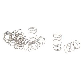 TOP-VIGOR 10Pcs Compression Spring, 6mm OD,0.3mm Wire Size,10mm Free Length Dual Extended Durable Dual Hook Tension Spring for Furniture Screen Doors Repair Projects